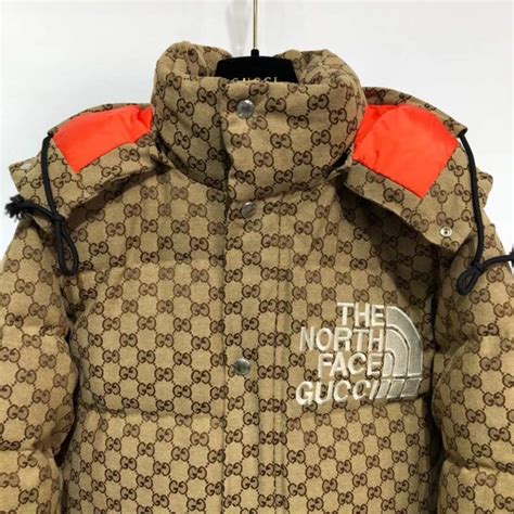 fake gucci puffer jacket|gucci puffer jacket north face.